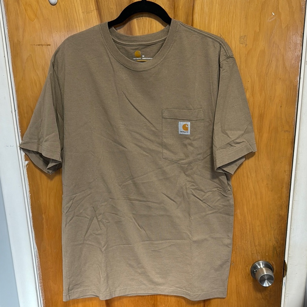 Carhartt Men's Tan Pocket T-Shirt